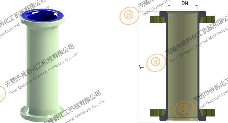搪玻璃直管道設計圖 搪玻璃直管道設計圖